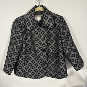 Erin London Women's Size Med Black 3-Button Jacket